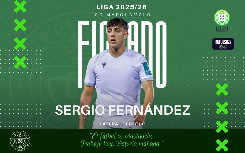 Sergio Fernández, experiencia en 2ª RFEF para reforzar el lateral derecho