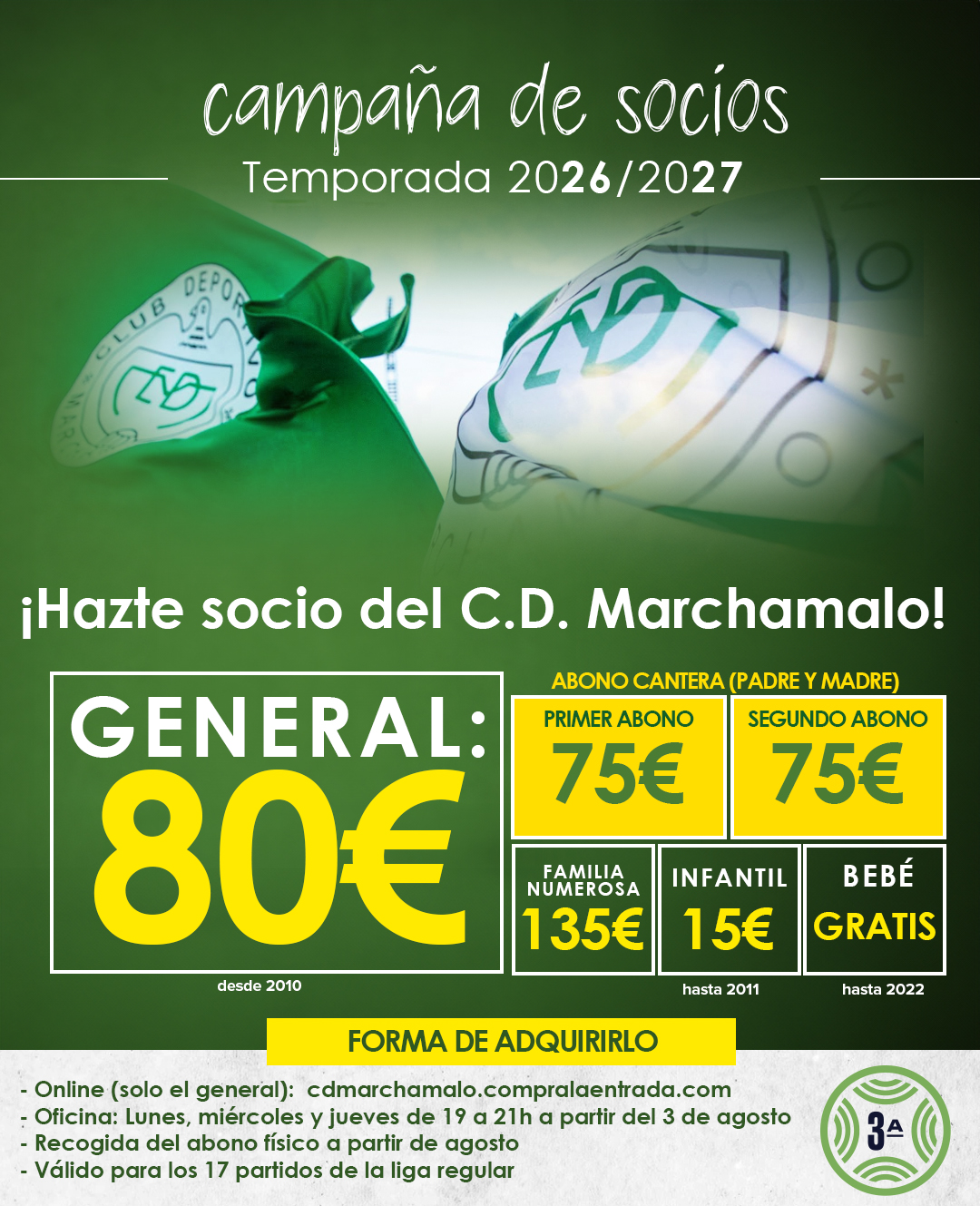El C.D. Marchamalo lanza su campaña de socios para la temporada 2026/2027