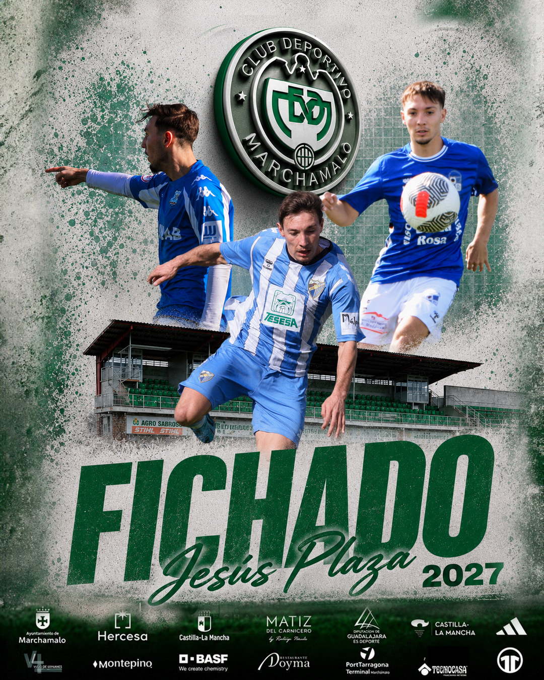 Jesús Plaza, polivalencia y juventud para las bandas del C.D. Marchamalo